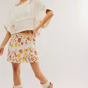 NWT Winston White Floral Fall Skirt